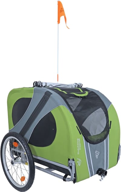 Doggyride Fietskar Novel 20 Groen/Grijs Cabin Only