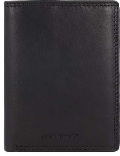 Jack Kinsky Montreal Portemonnee RFID-bescherming Leer 12 cm - Jongens - Horizontaal - schwarz