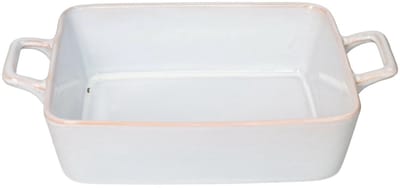 Excellent Houseware ovenschaal - lichtgrijs - rechthoek - Spaans aardewerk - 29 x 18 x 6 cm - 2 liter - serveerschalen