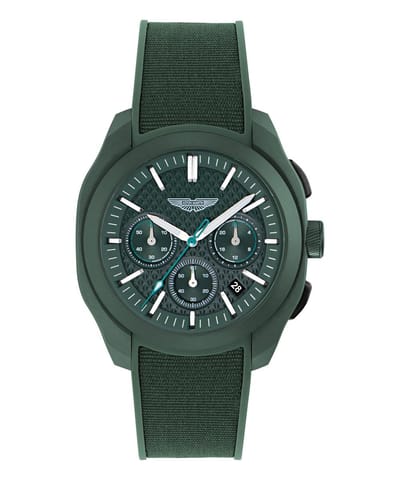 Aston Martin Thrill CRT MTRC1S605 Horloge - Siliconen - Groen - Ø 42 mm