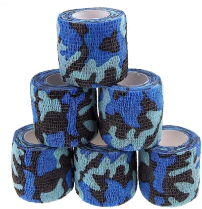 Shopcentral - Camouflage Tapes - Stealth Stretch - 5cmx4.5m - 6 Stuks - Zelfklevend - Geschikt voor Buiten - Variabele Kleuren