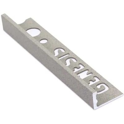 Genesis Plat Profiel - Aluminium Grijs - 12x1,2mm 2,7m