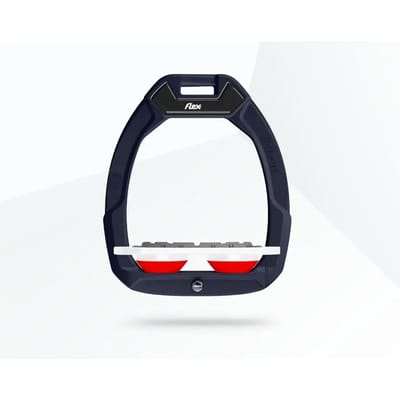Veiligheidseisen voor paardrijden Plat Grip Rood/Wit/Rood Flex-On Safe-On