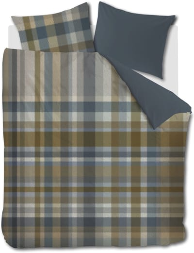 Beddinghouse Glynn dekbedovertrek - Tweepersoons - 200 x 200/220 cm - Blauw