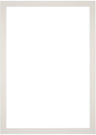 Passe-Partout Fotomaat 25x35 cm - Lijstmaat 30x42 cm - Lichtgrijs - Museumkarton - Fotolijst niet inbegrepen