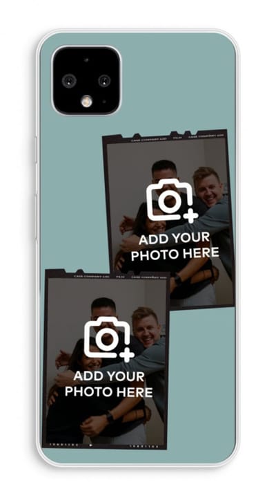 Gepersonaliseerd - Case Company® - Hoesje geschikt voor Google Pixel 4 XL hoesje - Polaroid Zwart - Soft Cover Telefoonhoesje - Bescherming aan alle Kanten en Schermrand