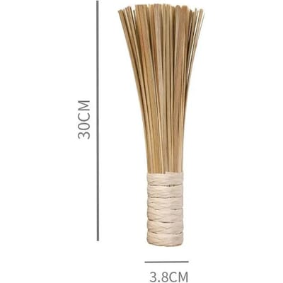 Bamboe Borstel Lang Stelig Houten Handvat Bamboe Groen Afwas Decontaminatie Potborstel Keuken Reinigingsgadgets Benodigdheden beige