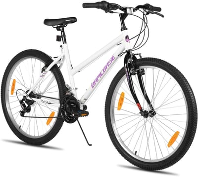 HILAND Mountainbike 24 Inch - Meisjes & Dames MTB - 18 Versnellingen - Stevig Staal - V-brakes