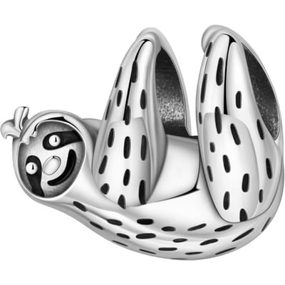 Pendentifs Breloques Perles Cuivre Simples Pendentifs Paresseux Perle S'adapte aux Bracelets Authentiques Pour la Fabrication de Bijoux Cadeaux de la Saint-Valentin white