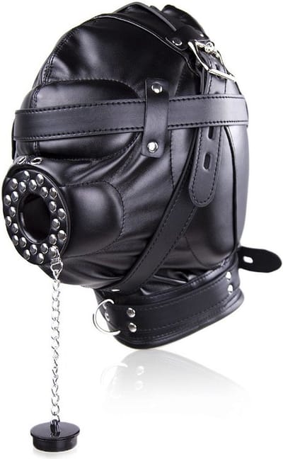 Nooitmeersaai - PU leren hoofdmasker met stop