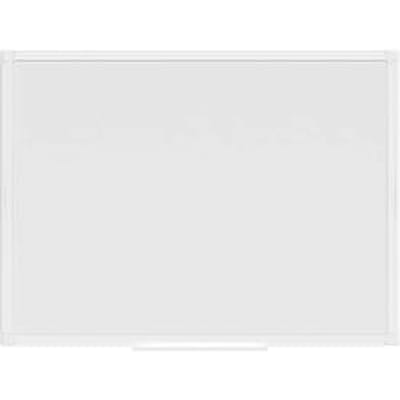MAUL whiteboard MAULprimo, kan gebruikt worden in staand/landschap formaat, magnetisch, opbergbak, H 450 x B 600 mm, geplastificeerd plaatstaal, wit