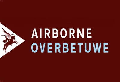 Airborne Overbetuwe Vlag 150 x 225 cm | Officiële Airborne Uitvoering | 130 Grams Polyester