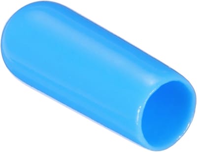 20 stuks rubberen eindkappen 5 mm (3/16") voor ronde buizen van vinyl PVC in lichtblauw - Boutafdekkingen en beschermkappen