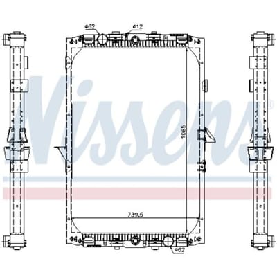 Radiator, motorkoeling NISSENS 61417A