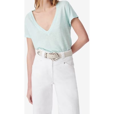 IRO Paris Rodeo T-shirt Aqua Size: XS | T-Shirts Outlet | Dames | Blauw