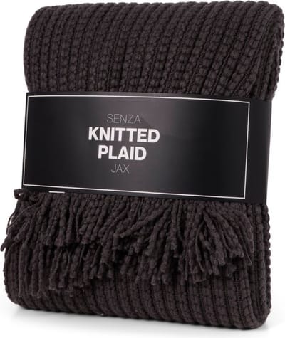 SENZA Plaid Gebreid - 150 x 130 cm - Antraciet