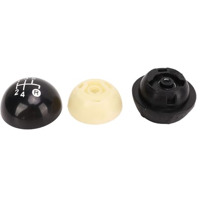 5-Traps Handgeschakelde Versnellingspookknop Hoofd met Stofhoes Vervanging voor Fiat 500 500C 2007?2018 black