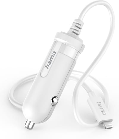 Hama 00201607 oplader voor mobiele apparatuur Mobiele telefoon, Smartphone Wit Sigarettenaansteker Auto