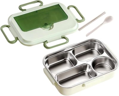 Thermo lunchbox - Maaltijdcontainer - Lunch meenemen - Lekvrije afdichting - 1.5 liter - Groen