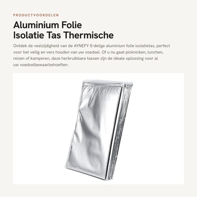 Dailygoods- Thermotas - Duurzaam - Voedselbezorging - Isolerende Tas - Zipper Design - Vochtbestendig - Versheid Behoud - Koeltas