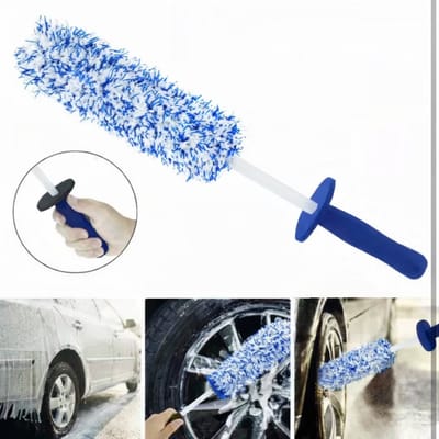 TLVX Super Zachte Microvezel Velgenborstel / Car Wheel Cleaner / Velg Borstel / Auto Velgen Krasvrij Schoonmaken / Motor / Scooter / E-Bike / Fiets / Fat-bike / Wasbaar / Herbruikbaar