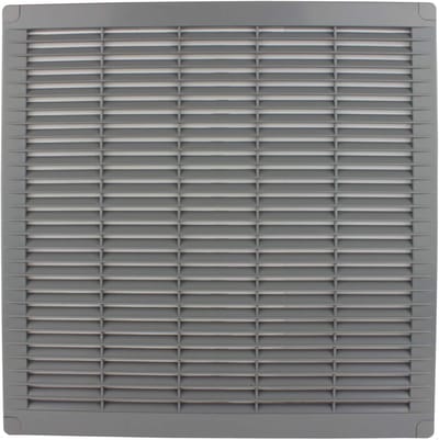 Ventilatierooster - Afvoer rooster - Ruimte ventilatie - Verzonken montage - 300 x 300 mm - Grijs