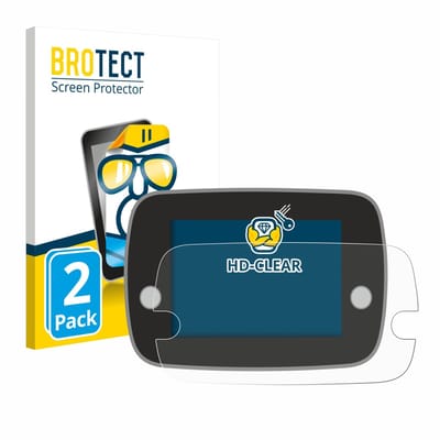 BROTECT - Screenprotector voor Fiat 500 Series 8 2020 Uconnect 7" - Folie Beschermfolie transparant 2 Stuks
