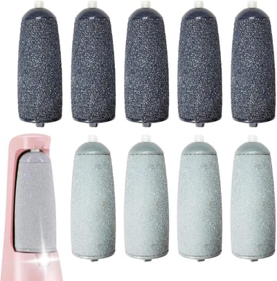 Voet Eeltverwijderaar - Schuurkoppen - Voetverzorging - Tien Slijpkoppen - 6x2x1.6 cm - Niet gespecificeerd