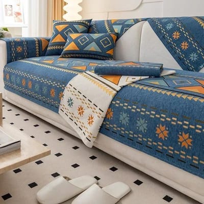 Chenille Stof Bohemia Sofa Mat voor Woonkamer Marokkaanse Stijl Antislip Sofa Kussen All-inclusive Hoekbankhoes Woondecoratie 30x50 pillowcase 1pc