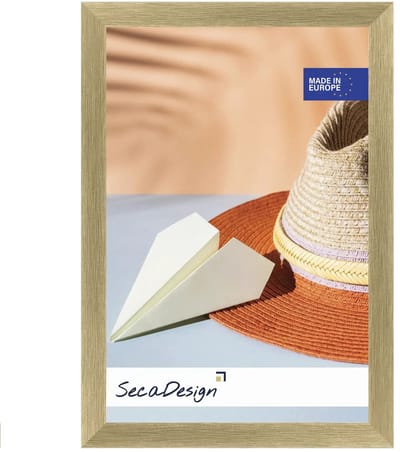Fotolijst - SecaDesign Kubo - 10x15 cm fotomaat - goud - Fotokader