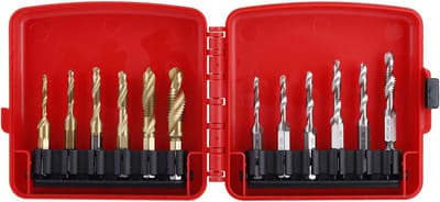 Boor Tap Set - Schroefdraad Boren - Metaal Bewerken - Hoge Snelheid Staal - 6 Maten - Goud