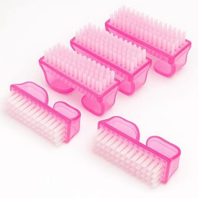 Goodbitz® - Nagelborstels - 5 stuks - Manicure borstel - Nagelborstel kunststof - Nagelborsteltje - Nagelborsteltje met handvat - Stofborstel nagels