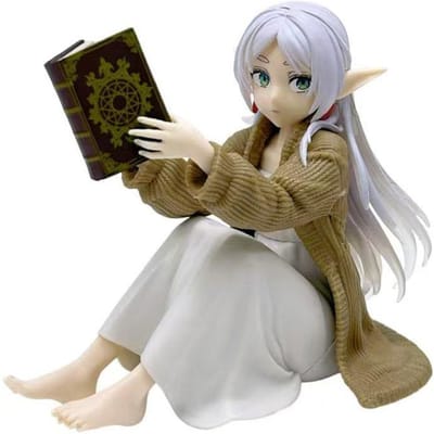 Originele TAITO Desktop Schattige Frieren Beyond Journey's End Anime Figuur Speelgoed PVC Model Collectie Frieren Lezende Actie Poppen