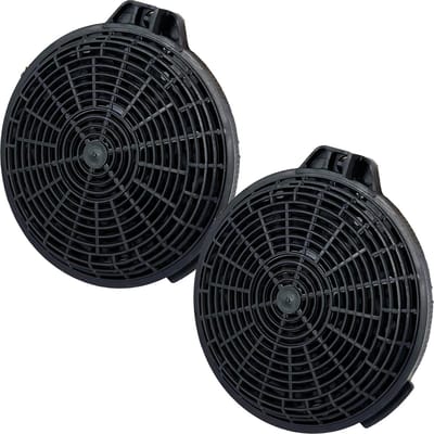 Multaparts® koolstof filter afzuigkap ø 13,4 x 2 cm - set a 2 stuks - | Filtercassette met actief kool om geurtjes tegen te gaan | Past o.a. in Cata, Cooke & Lewis | Alternatief voor type CARBFILT4, 02859394