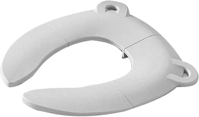 Baby Toiletbril - Zindelijkheidstrainer Peuter - Onafhankelijk Zindelijk - Opvouwbaar & Antislip - 30x35cm - Grijs