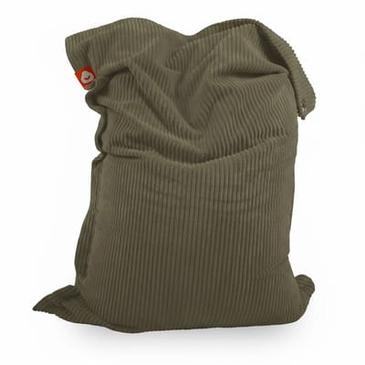 Whoober St. Tropez XL – Rechthoek Zitzak – Legergroen dik ribfluweel – Comfortabel & Duurzaam