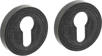 Intersteel Rozet met profielcilindergat ø55x10 mm oud grijs