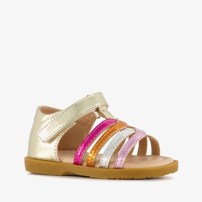 Blue Box meisjes sandalen metallic goud roze - Maat 23