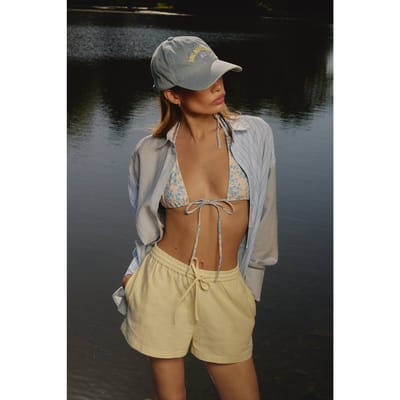 boohoo Dames Bloemenprint Driehoek Bikinitop met Veters aan de Voorkant | Maat: 10