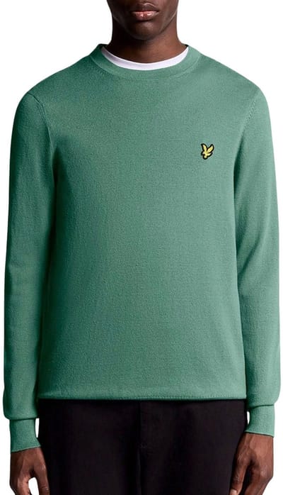 Lyle & Scott Crew Neck Fly Fleece Sweater Heren - Maat S