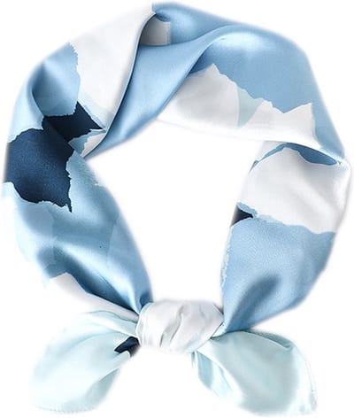 Dames Sjaaltje - Halsdoek - Bandana - Blauw - 58 x 58 cm