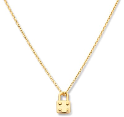 Schitterende Gold Plated Halsketting met Slotje
