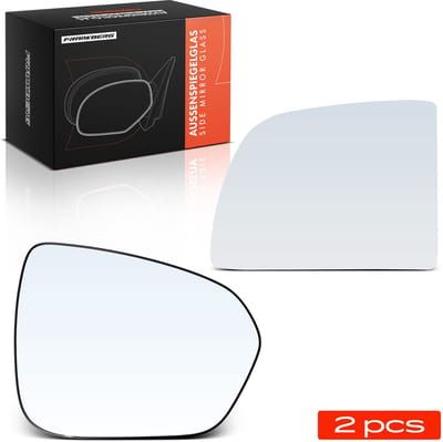 Frankberg 2x Buitenspiegelglas Voor Links Rechts voor Dacia Duster