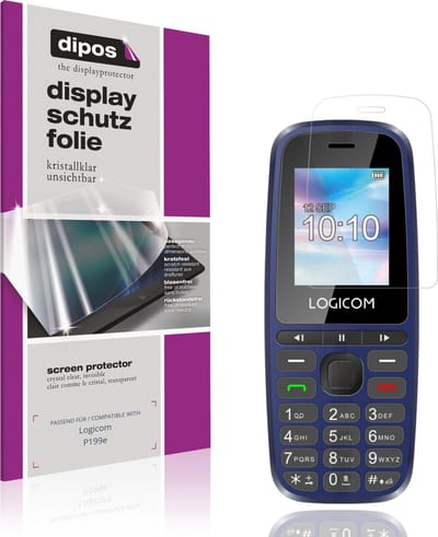 dipos – 4x Beschermfolie geschikt voor Logicom P199e | Krasbestendige & heldere Screenprotector Ultra-Thin