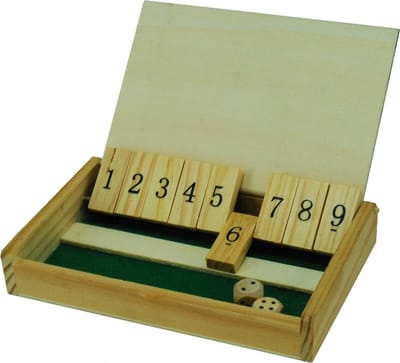 Shut the Box Mini hout 13x8 cm.