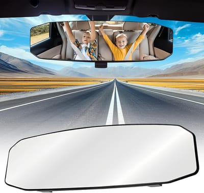 Verstelbare Achteruitkijkspiegel met Brede Hoek en Curved Panorama Design voor Auto's, Verhoogt Veiligheid en Zichtbaarheid