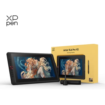 XPPen Artist 15.6 Pro V2 - Grafische Tablet - Pen Display - inclusief standaard - 16384 pendrukniveau's - Full HD - X3 Pro Stylus - inclusief standaard