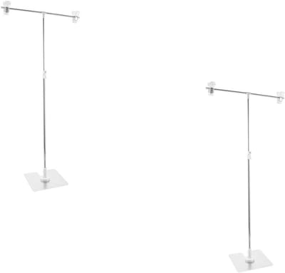 Achtergrondhouder mini 2pcs - metalen achtergrondsteun - compact en draagbaar - ideaal voor productfotografie - ShopVlot