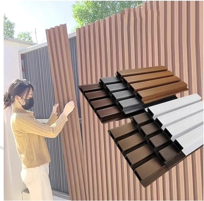 Privacy Scherm - Tuinscherm Decoratief - Buitenruimte Aankleden - Blokkeert 90% Uitzicht - 22x100cm - Bruin