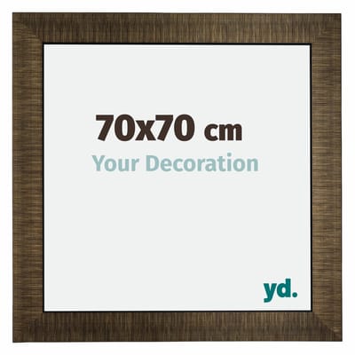 Your Decoration - Fotolijst 70x70 cm - Hout - Champagne Geborsteld - Leeds